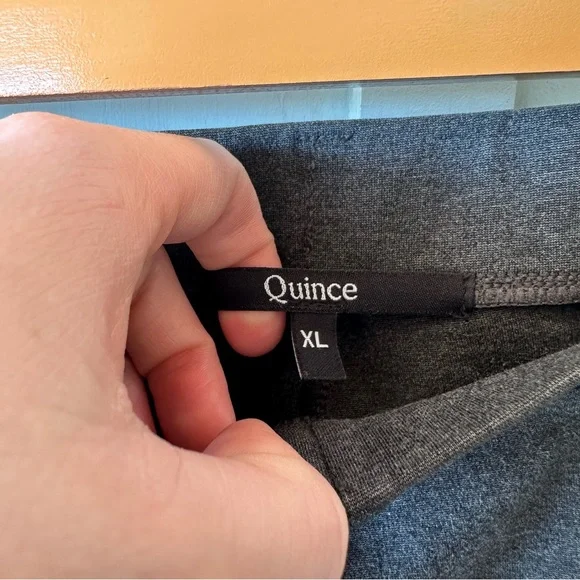 Quince Ultra-Stretch Ponte Bootcut Pants Charcoal Flare XL - Picture 6 of 11